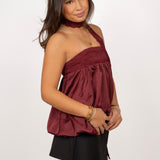 Britta top ★ burgundy