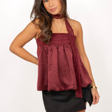 Britta top ★ burgundy