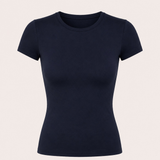 Basic-Kurzarmoberteil ★ Französisches Marineblau