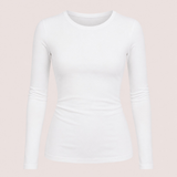 Basic long sleeve top ★ white