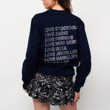 Glitter stockholm sweater ★ french navy