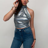 Iza halter top ★ silver