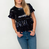 Ellie sequin top ★ navy