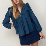 Stockholm blouse ★ denim