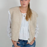 Teddy waistcoat ★ cream