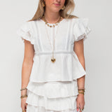 LINEN SKIRT★ WHITE