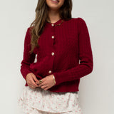 Cardigan Faya ★ bordeaux