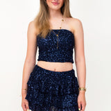 Sparkle skirt ★ navy