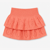 Broderie skirt ★ coral