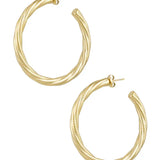 Earrings ★ Twisted relief large