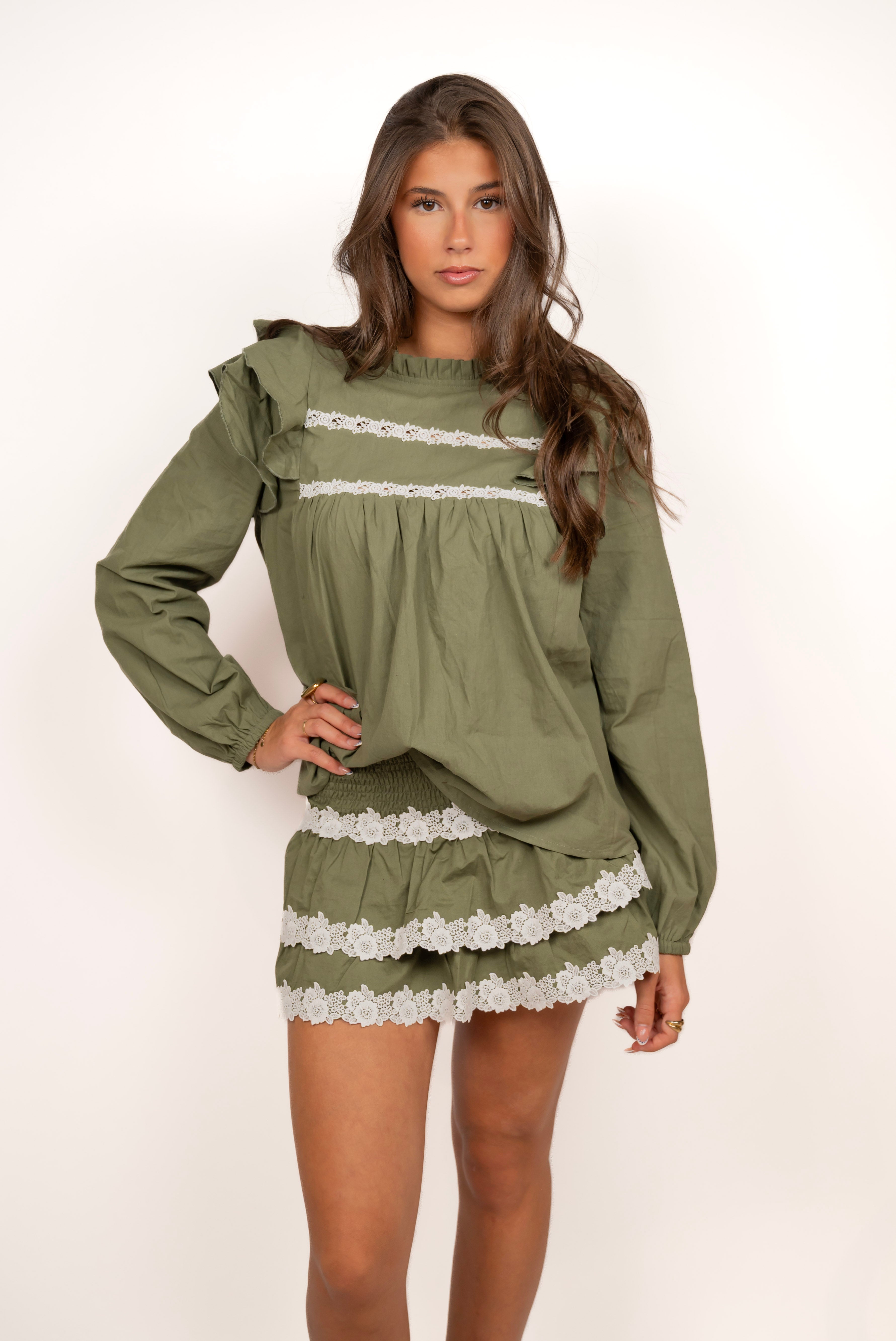 Verträumte Bluse ★ olive