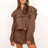 Florine blouse ★ brown