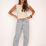 Studs barrel ★ jeans