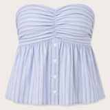 Djerf top ★ striped blue