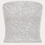 Sparkle tube top ★ silver