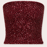 Sparkle tube top ★ bordeaux