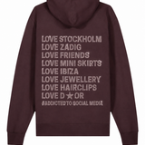 Glitter stockholm hoodie ★ brown