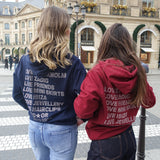 Glitzernder Stockholm-Hoodie ★ Französisches Marineblau