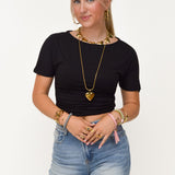 ROBYN BASIC TOP ★ BLACK