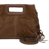 MAJESTIC CHARM BAG SUEDE ★ BROWN