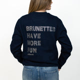 GLITTER BRUNETTES SWEATER ★ NAVY