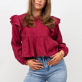 Maddy blouse ★ bordeaux