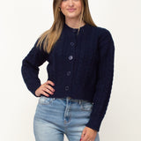 KNITTED VEST ★ NAVY