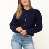 KNITTED VEST ★ NAVY
