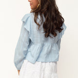 MADDY BLOUSE ★ BABY BLUE