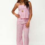 FAJEN PANTS ★ STRIPED PINK