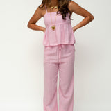 FAJEN PANTS ★ STRIPED PINK