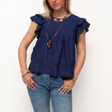 DAISY BLOUSE ★ NAVY