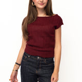 HAZEL KNIT ★ BORDEAUX