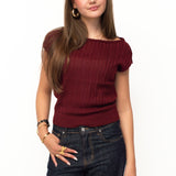 HAZEL KNIT ★ BORDEAUX