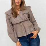 Luna blouse ★ taupe