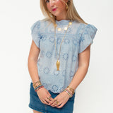 MIRA BLOUSE ★ BABY BLUE