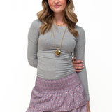 BASIC LONG SLEEVE TOP ★ GREY