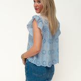 MIRA BLOUSE ★ BABY BLUE