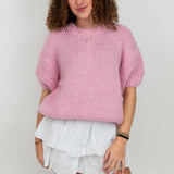 Scandi short sleeve knit ★ pink