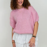 Scandi short sleeve knit ★ pink