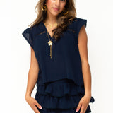 BIBI BLOUSE ★ NAVY