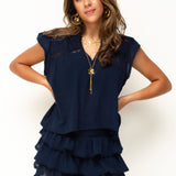 BIBI BLOUSE ★ NAVY