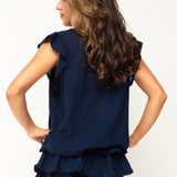 BIBI BLOUSE ★ NAVY
