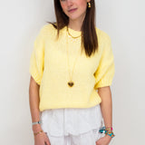 Scandi short sleeve knit ★ yellow