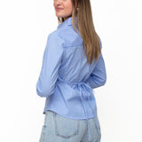 ELISA BLOUSE ★ STRIPED BLUE
