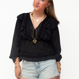 LUNA BLOUSE ★ BLACK