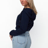CROPPED HOODIE ★ NAVY