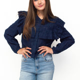 FLORINE BLOUSE ★ NAVY