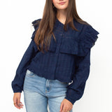 FLORINE BLOUSE ★ NAVY
