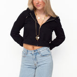 CROPPED HOODIE ★ BLACK